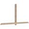 Ekena Millwork Eugene Smooth Timber Gable Bracket, Douglas Fir, 96"W x 48"H x 3 1/2"D x 3 1/2"F, 12/12 Pitch GBW096X48X0404EUG00SDF - alternate 2
